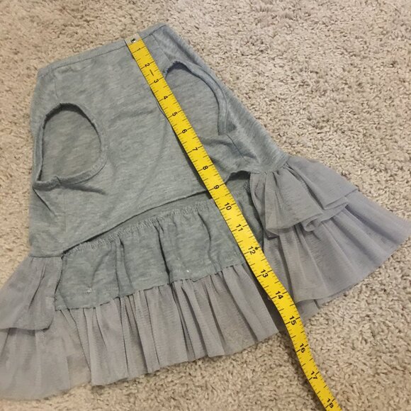 Doggy Ballet Suit With Tulle Skirt and Red Bow - Picture 13 of 13